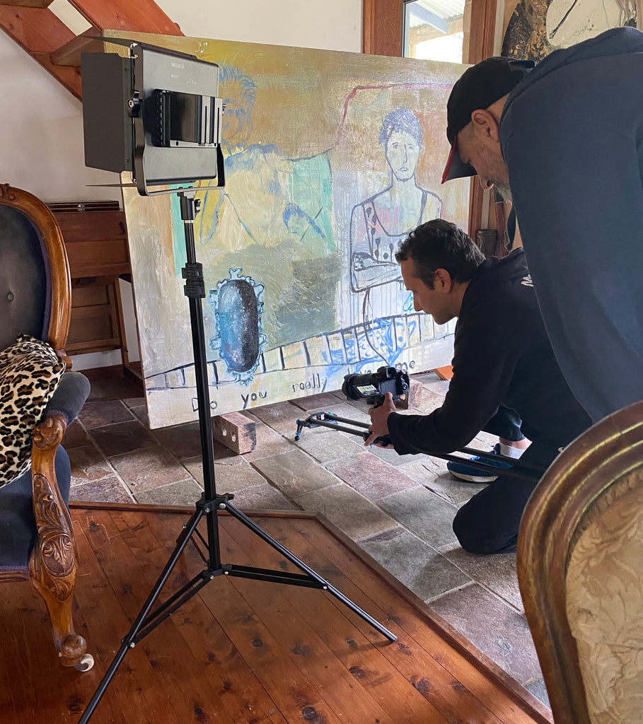 Working on a Hungarian documentary with István Golob in my studio